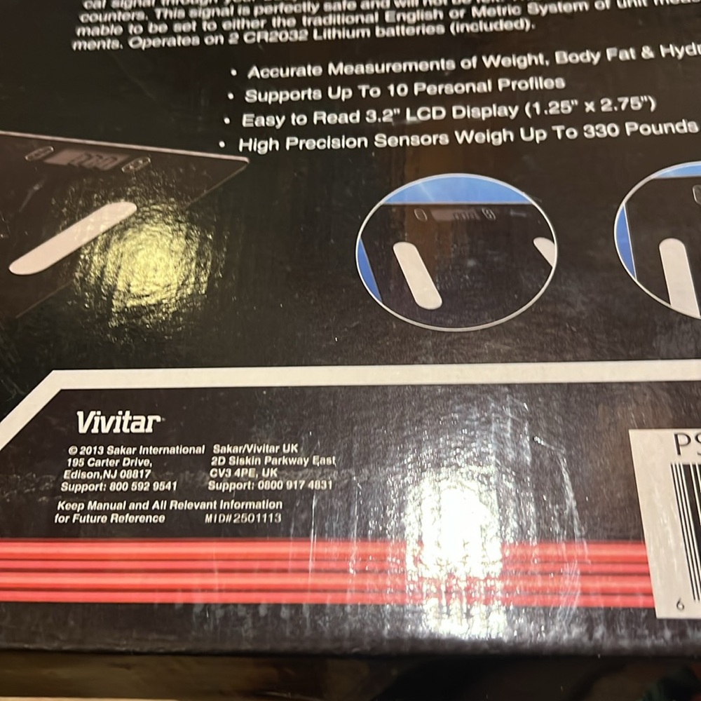 NEW HEALTH SMART BODY FAT/HYDRATION DIGITAL SCALE ! - Picture 9 of 12